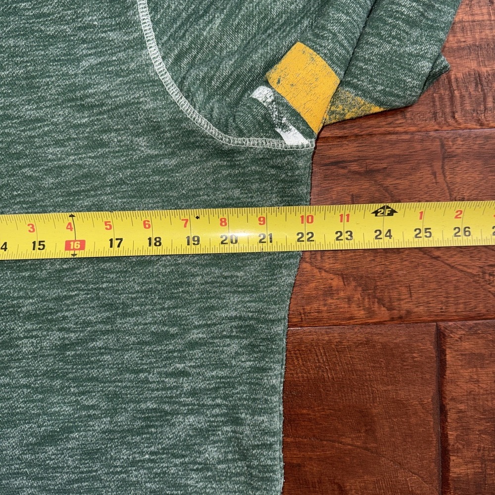 MAJESTIC Green Bay Packers Full Zip Hoodie Heather Green Logo Size XL - Picture 7 of 7